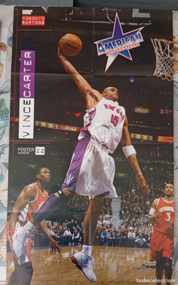 Coleccionismo deportivo: 6 x P&oacute;ster baloncesto NBA, American Superbasket 90x54 cm