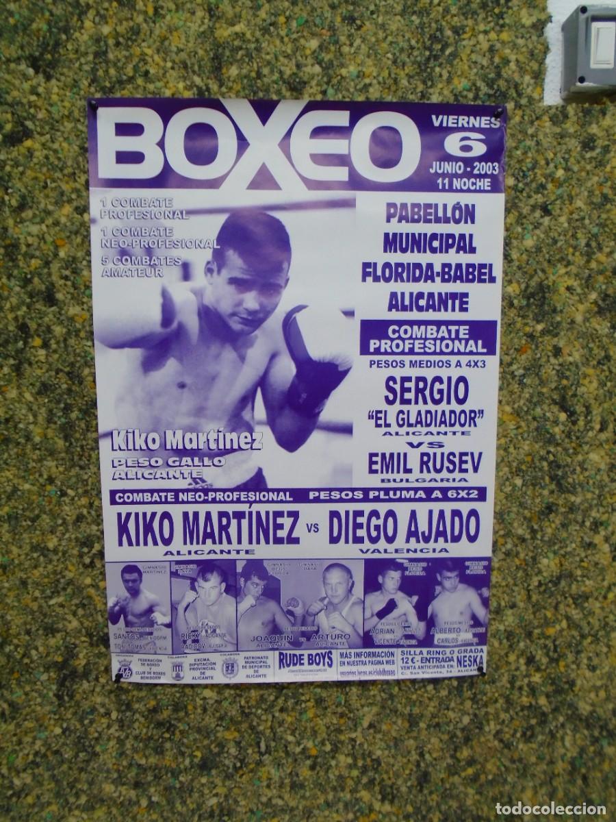Coleccionismo deportivo: BOXEO.ALICANTE 1&ordm; COMBATE DEL CAMPEON DEL MUNDO KIKO MARTINEZ&rdquo;LA SENSACION&rdquo;JUNIO 2003.