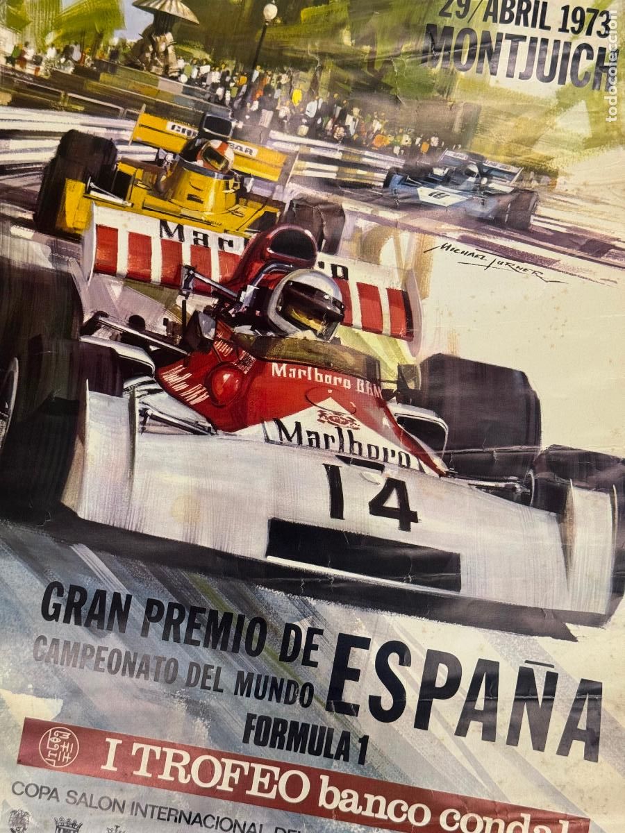 Coleccionismo deportivo: FORMULA 1 GRAN PREMIO DE ESPA&Ntilde;A - BARCELONA A&Ntilde;O 1973 - MONTJUICH - CARTEL ANTIGUO - VER FOTOS