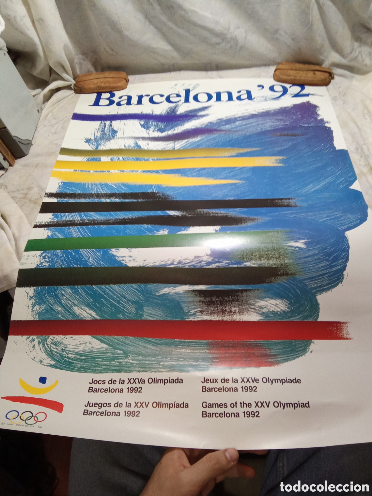 Coleccionismo deportivo: CARTEL DE LOS JUEGOS DE LA XXV OLIMP&Iacute;ADA, BARCELONA 1992
