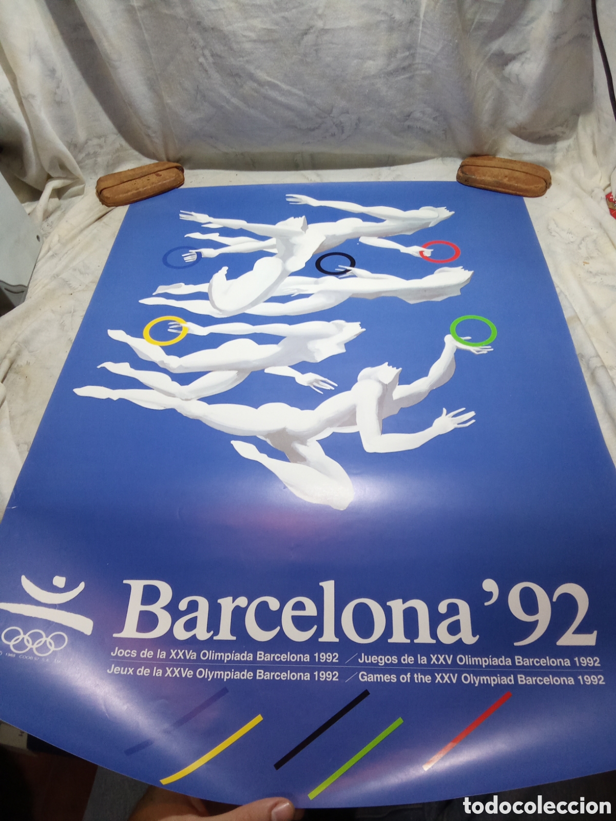 Coleccionismo deportivo: CARTEL DE LOS JUEGOS DE LA XXV OLIMP&Iacute;ADA, BARCELONA 1992