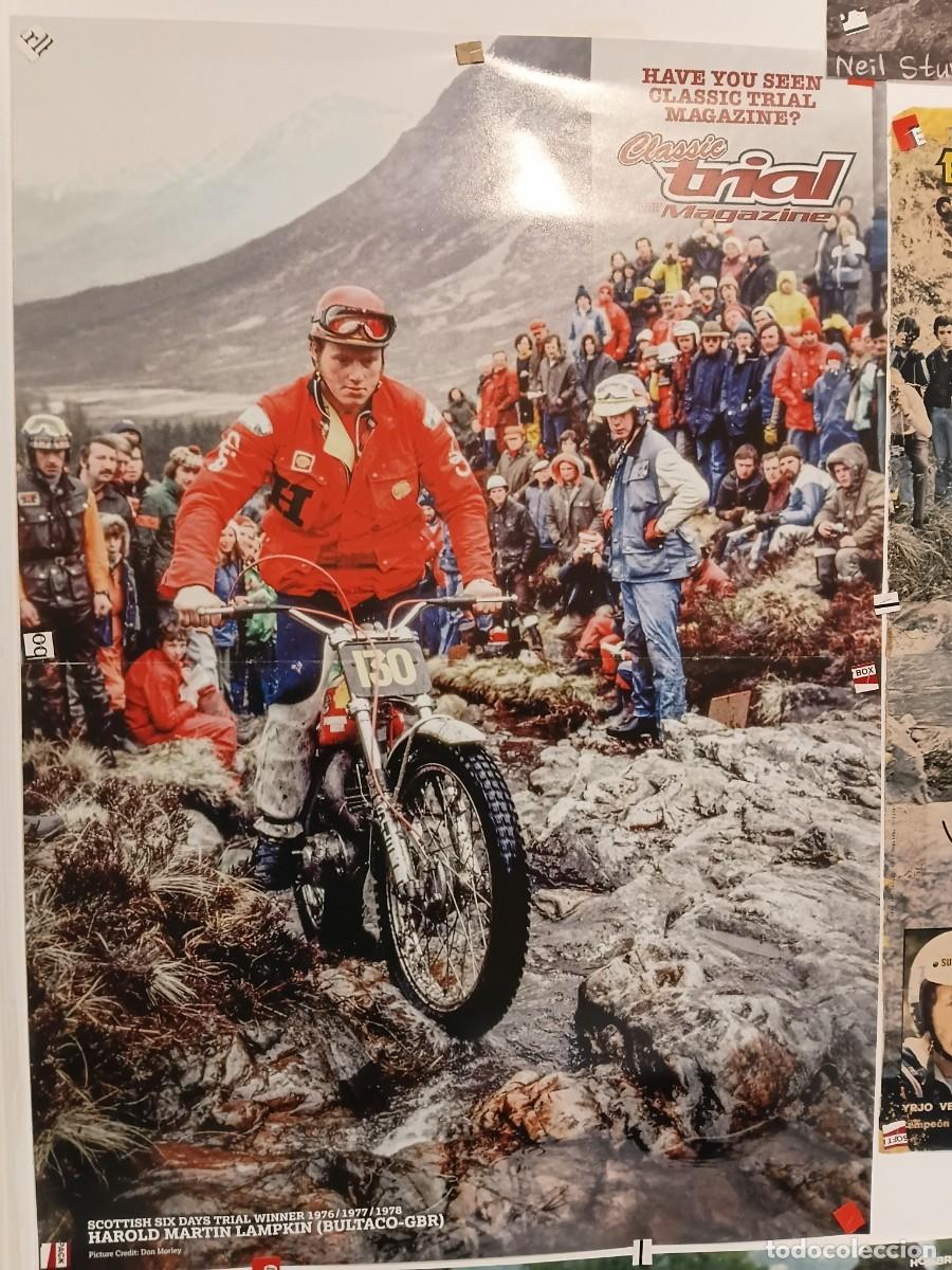 Coleccionismo deportivo: Poster MARTIN LAMPKIN . BULTACO .