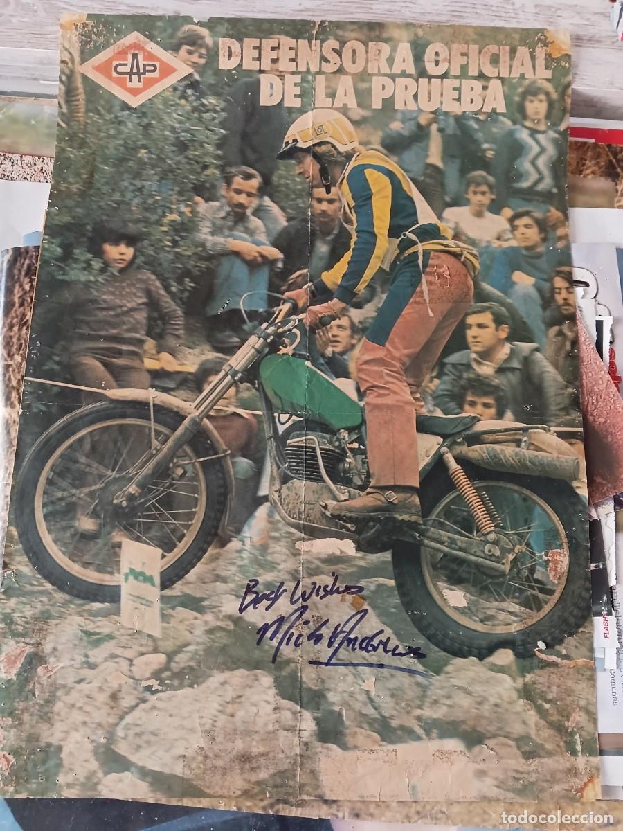 Coleccionismo deportivo: Poster de Trial . MICK ANDREWS . - Foto 1