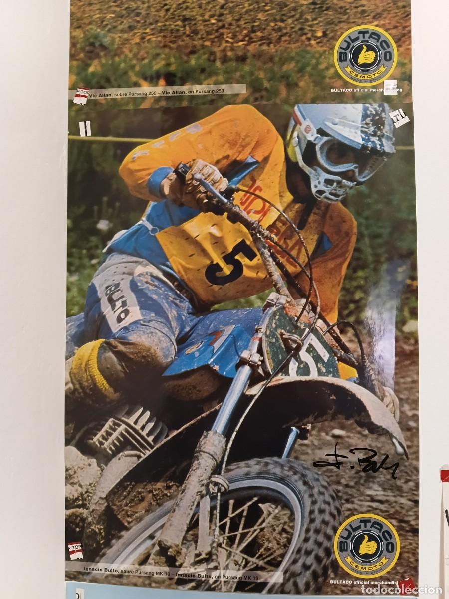 Coleccionismo deportivo: Poster Motocross IGNACIO BULTO .