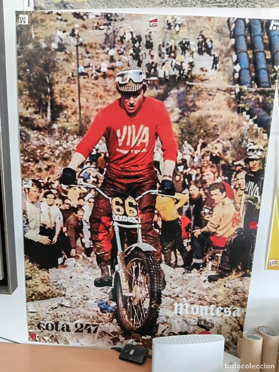 Coleccionismo deportivo: Poster de motos . ROD EDWARTS . MONTESA .