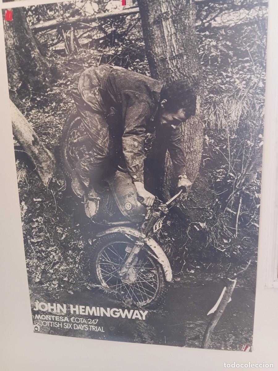Coleccionismo deportivo: Poster de moto . MONTESA . JOHN HEMINGWAY .
