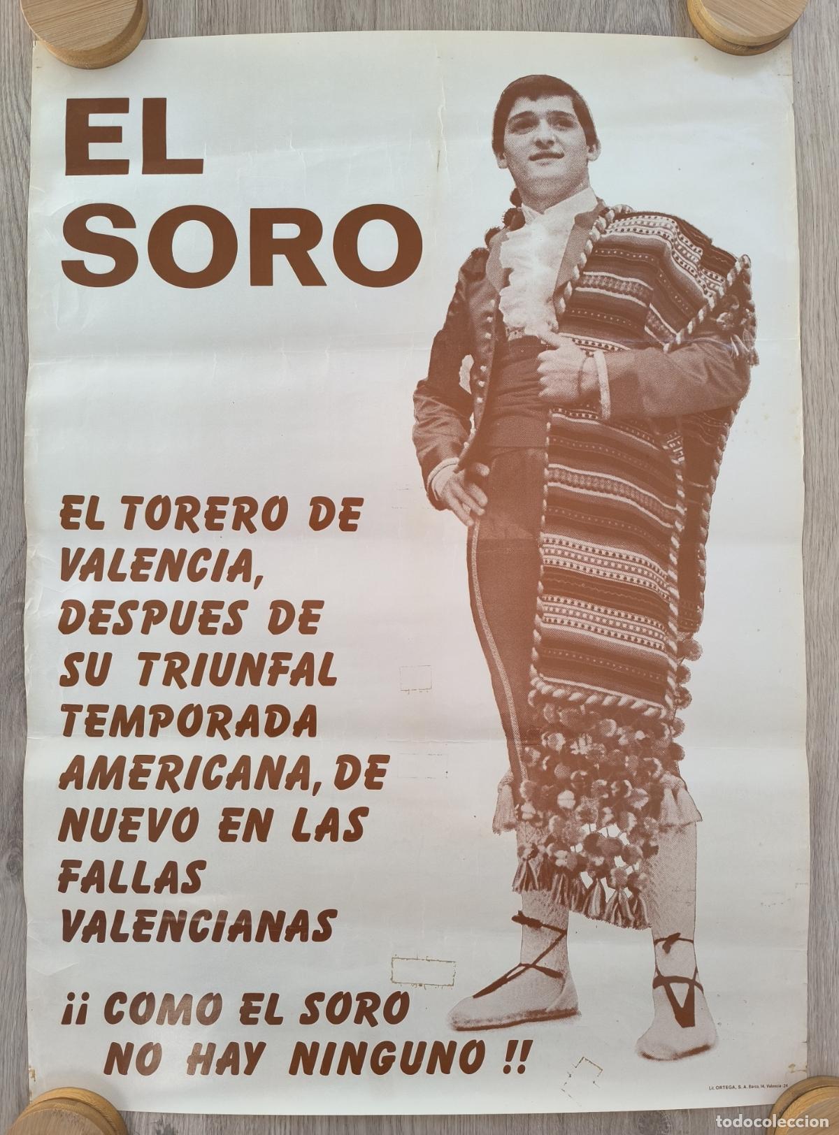 Coleccionismo deportivo: RW CARTEL TOROS TORERO EL SORO CT572