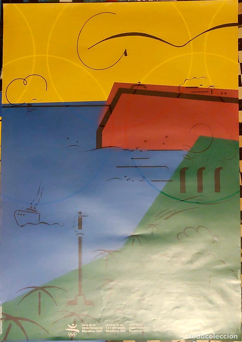 Coleccionismo deportivo: Poster CARTEL - JUEGO DE LA XXV OLIMPIADA BARCELONA 1992 - BARCELONA ' 92 - 70X50 CM.