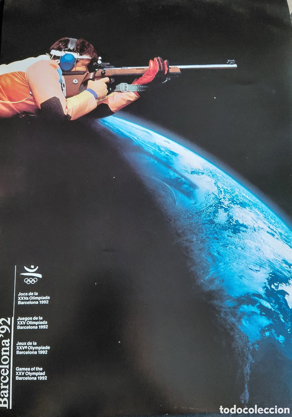 Coleccionismo deportivo: POSTER CARTEL OFICIAL JUEGOS OLIMPICOS BARCELONA 92- TIRO-NASA- TELEFONICA