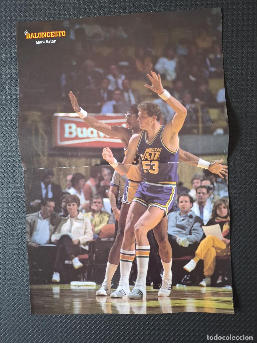Coleccionismo deportivo: Poster baloncesto basket Mark Eaton revista Mi Baloncesto