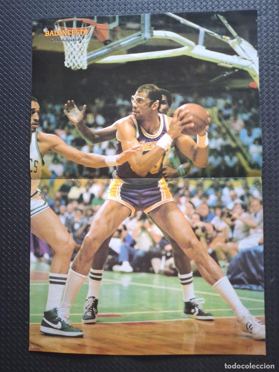 Coleccionismo deportivo: Poster baloncesto basket Kareem Abdul-Jabbar revista Mi Baloncesto