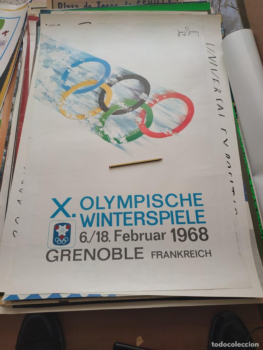 Coleccionismo deportivo: Cartel Olimpiadas invierno X OLYMPISCHE WINTERSPIELE 1968 GRENOBLE FRANKREICH