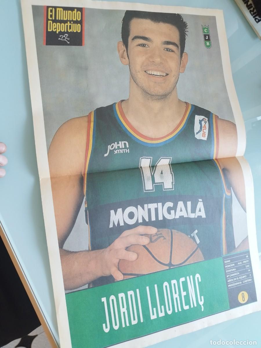 Coleccionismo deportivo: Poster del jugador de baloncesto Jordi Lloren&ccedil;.Montigal&agrave; del Club Joventut Badalona (la Penya).