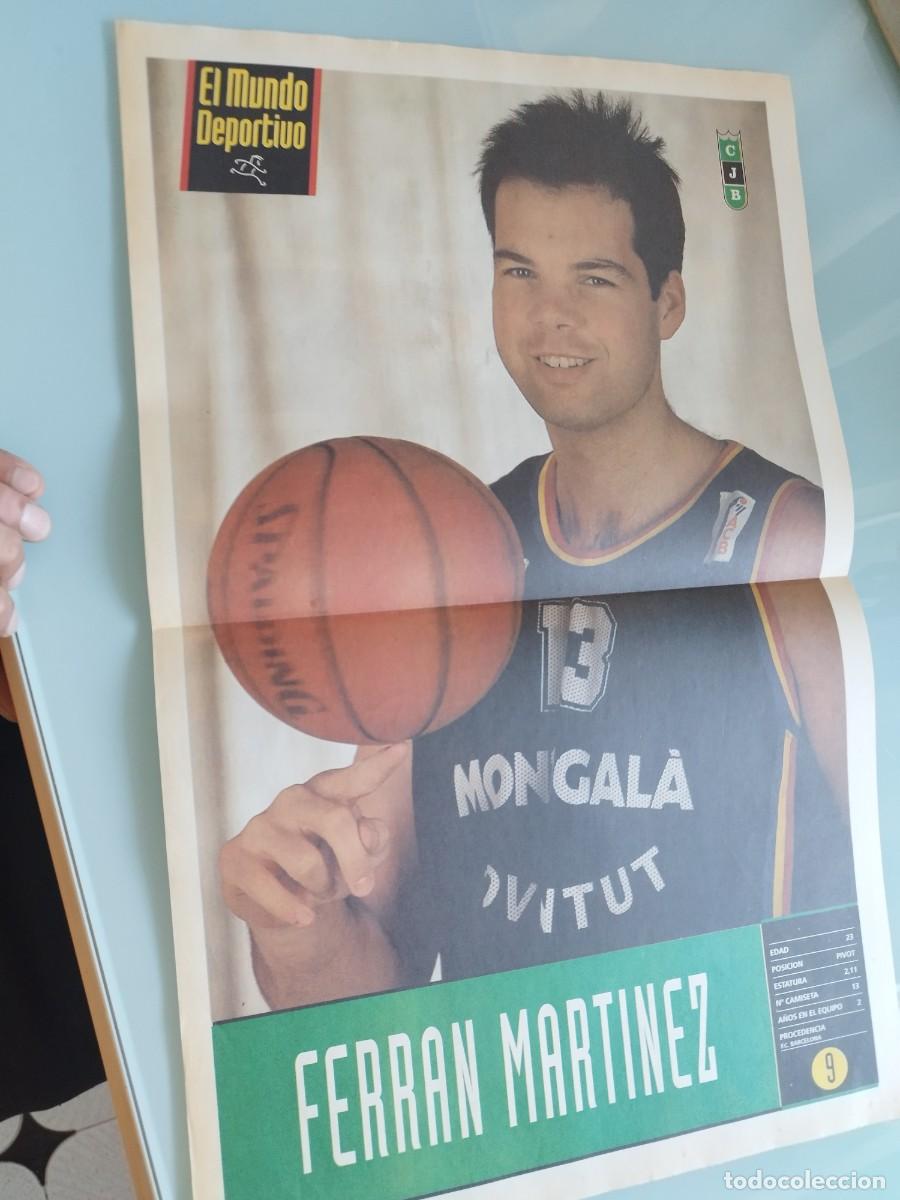 Coleccionismo deportivo: Poster del jugador de baloncesto Ferran Martinez. Montigal&agrave; del Club Joventut Badalona (la Penya).