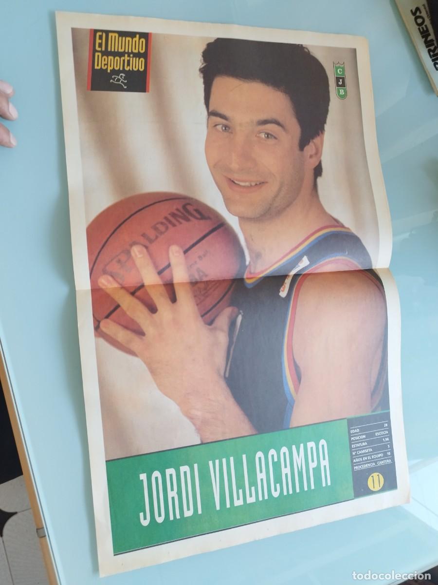 Coleccionismo deportivo: Poster del jugador de baloncesto Jordi Villacampa. Montigal&agrave; del Club Joventut Badalona (la Penya).
