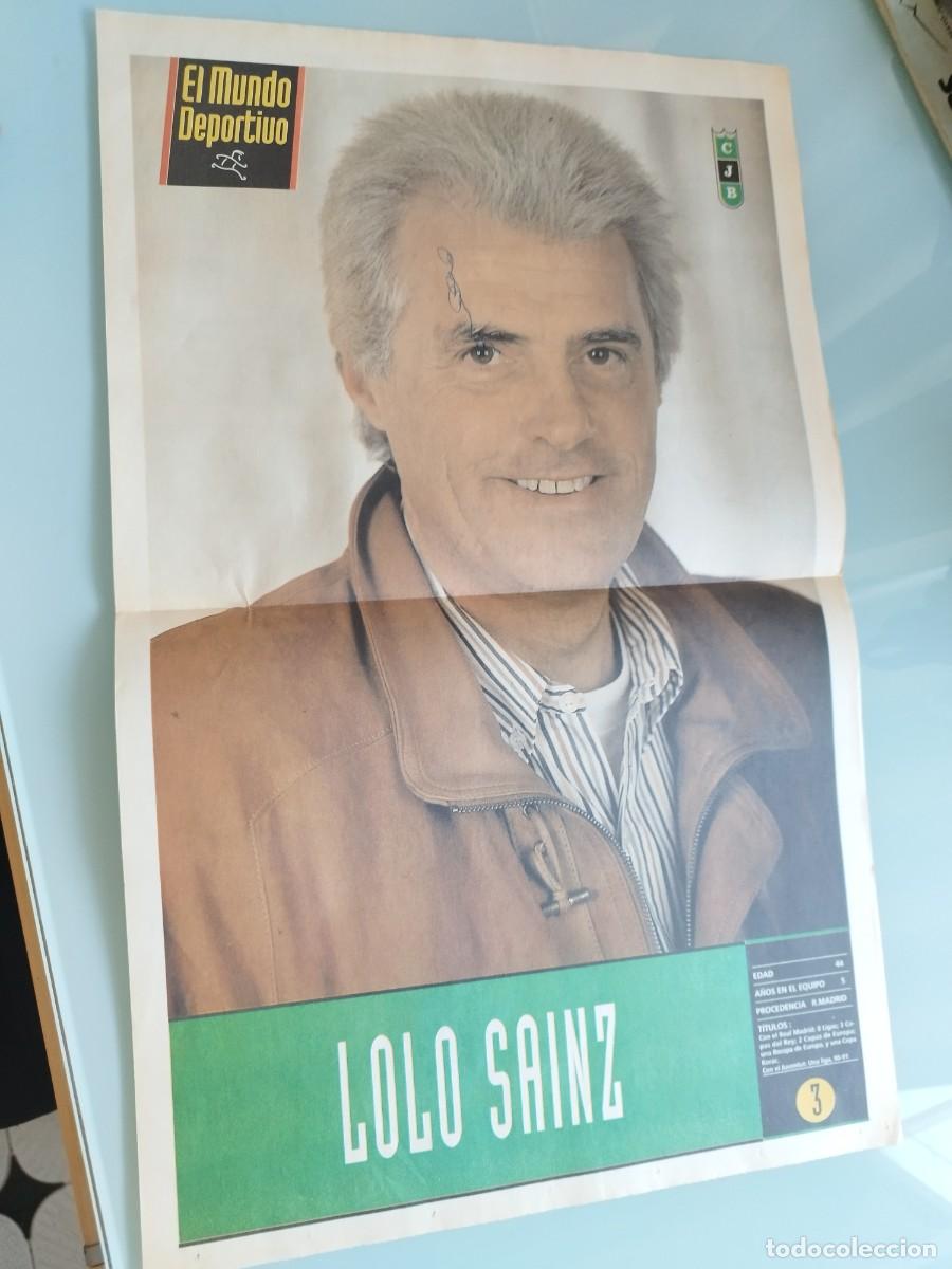 Coleccionismo deportivo: Poster del entrenador de baloncesto Lolo Sainz. Montigal&agrave; del Club Joventut Badalona (la Penya).