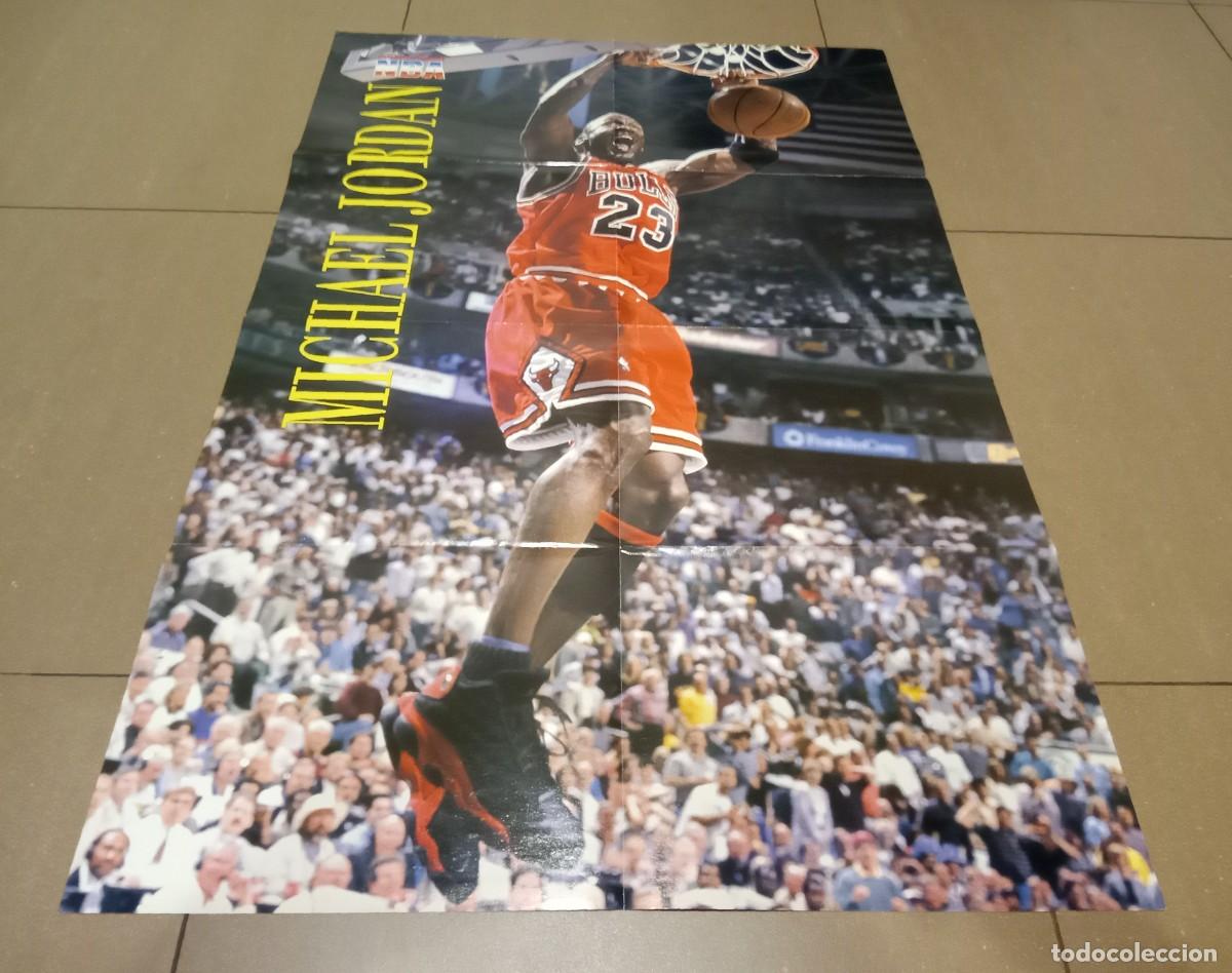 Coleccionismo deportivo: P&Oacute;STER CARTEL REVISTA OFICIAL NBA MAGAZINE MICHAEL JORDAN FINALES CHICAGO BULLS UTAH JAZZ 1998
