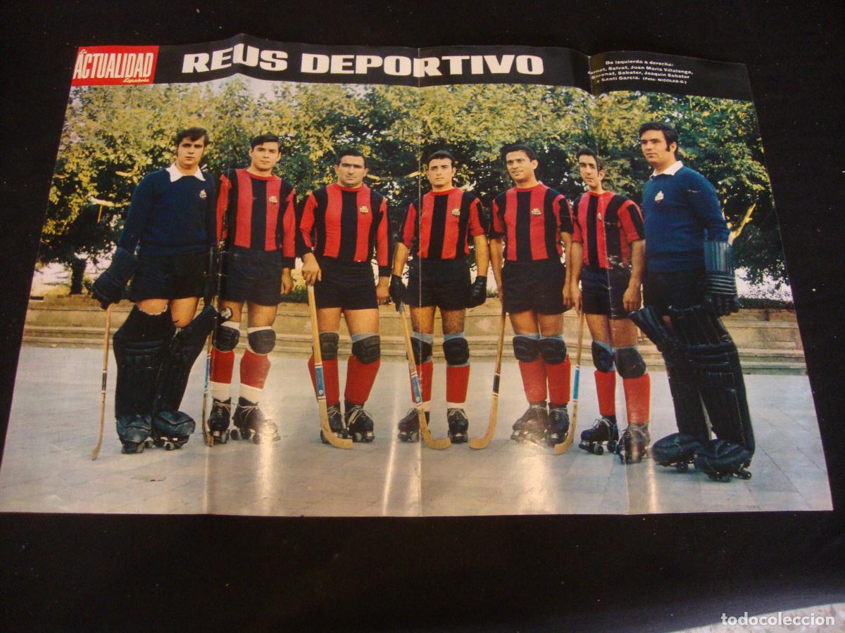 Coleccionismo deportivo: POSTER REVISTA ACTUALIDAD ESPA&Ntilde;OLA REUS DEPORTIVO MEDIDAS 52 X 34