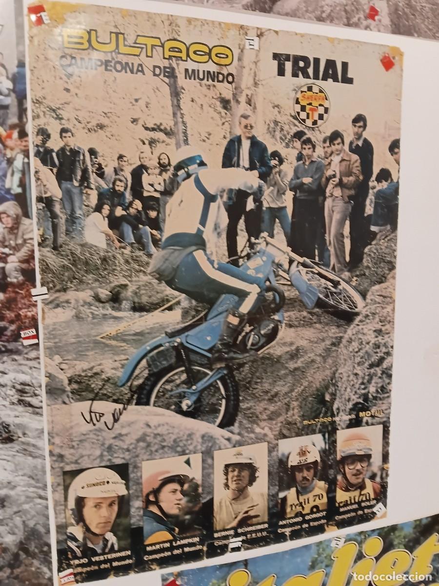 Coleccionismo deportivo: Poster de moto . BULTACO . Yrjo Vesterinen .