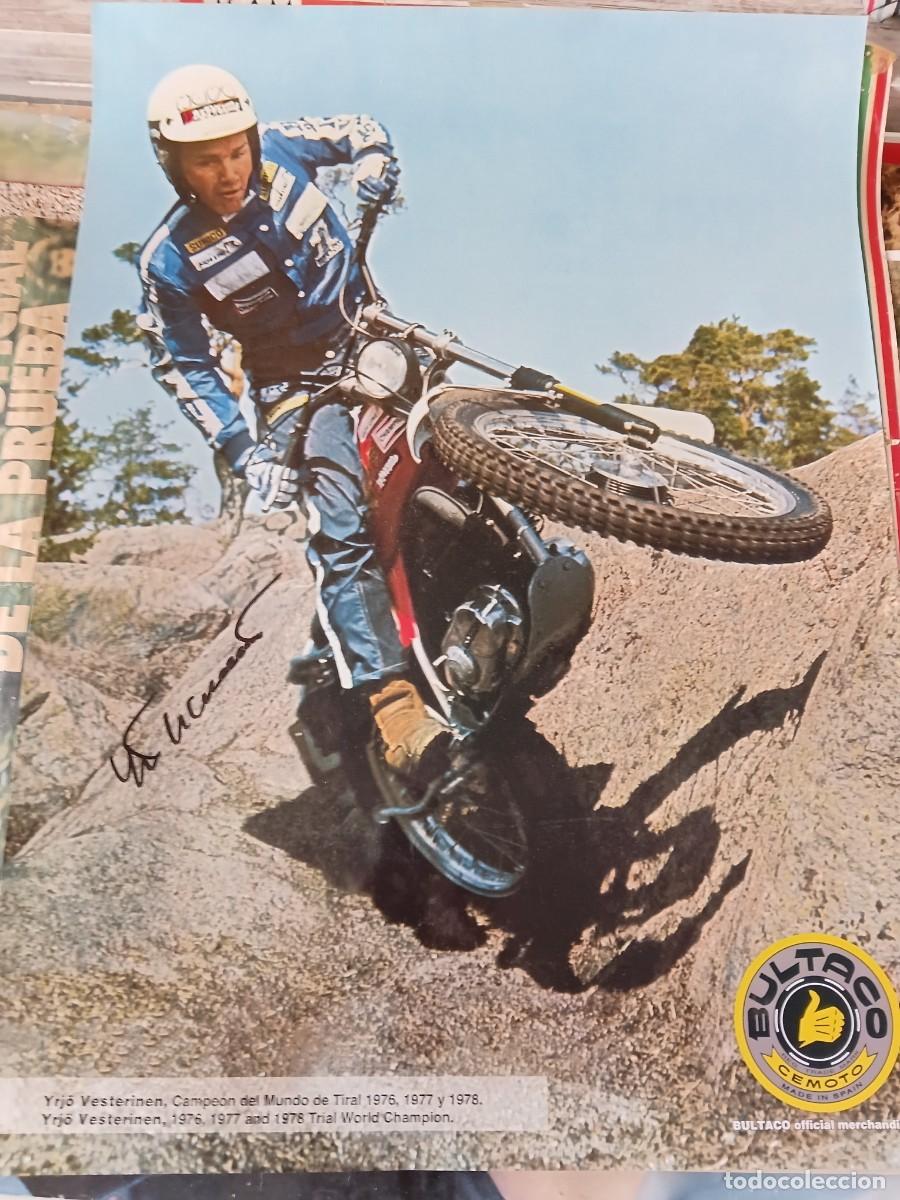 Coleccionismo deportivo: Poster de moto . BULTACO . Yrjo Vesterinen .
