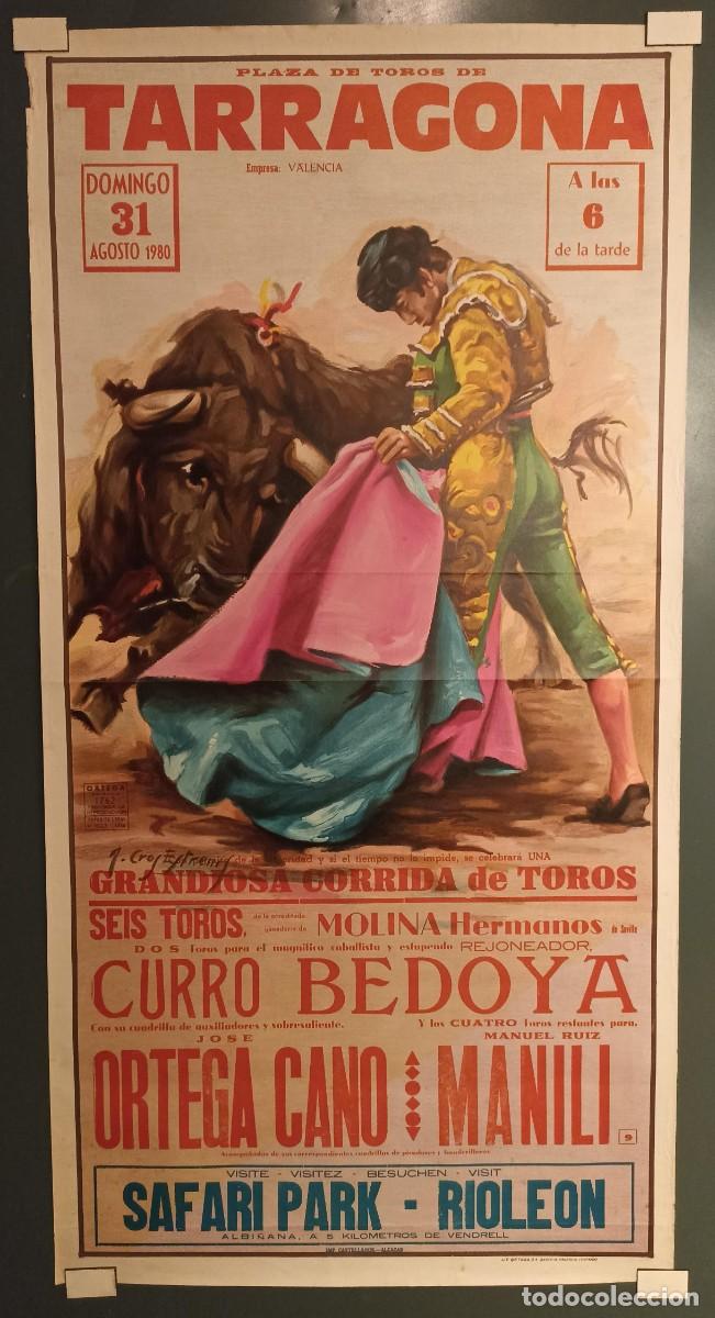 Sports collectibles: Cartel de Toros Ortega Cano 1980