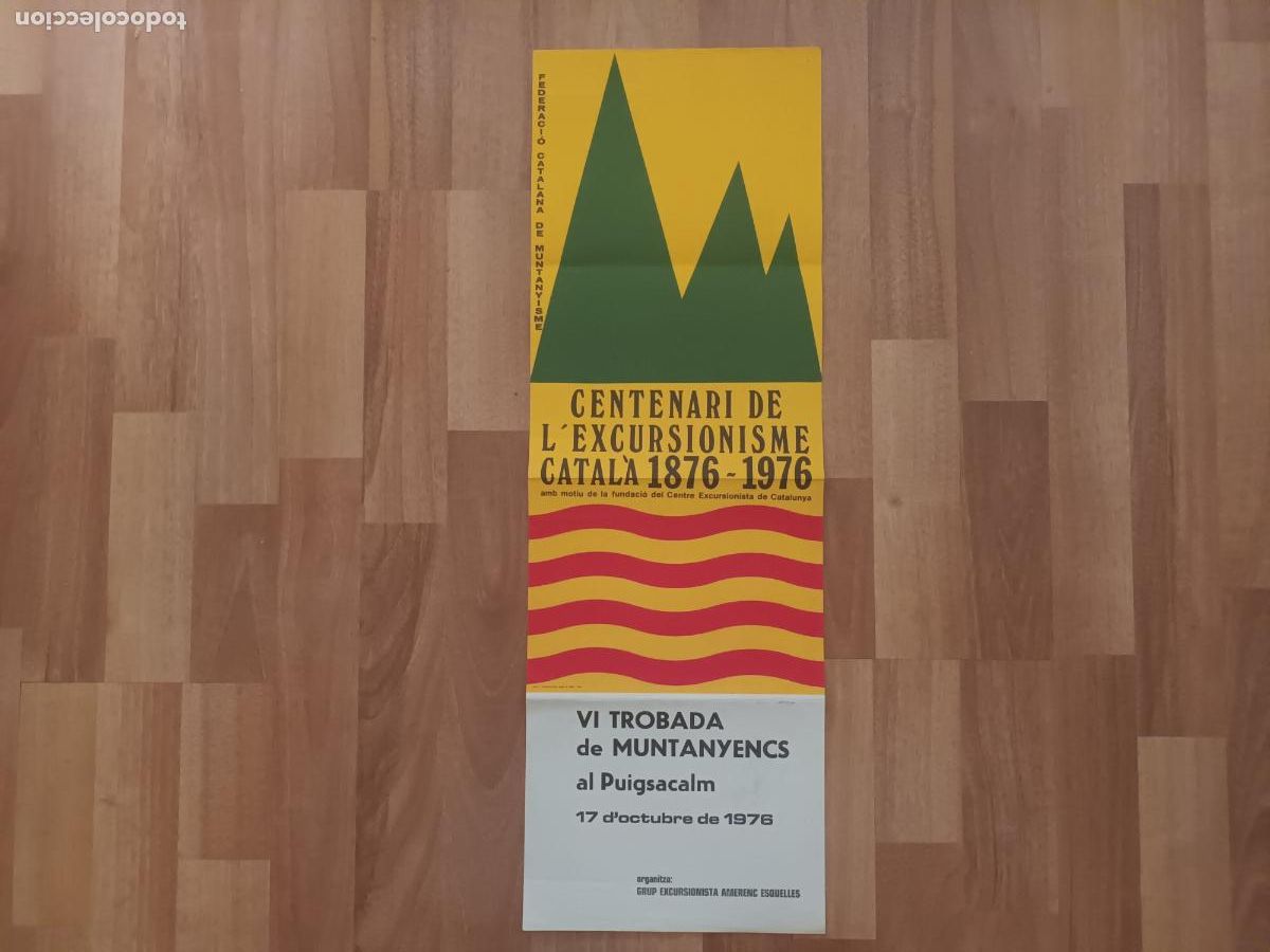 Coleccionismo deportivo: CENTENARI DE L'EXCURSIONISME CATALA 1876 1976. FEDERACIO MUNTANYISME. PUIGSACALM. AMERENC ESQUELLES