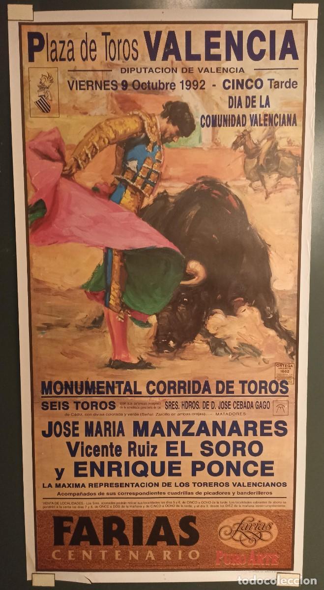 Coleccionismo deportivo: Cartel de Toros El Soro 1992