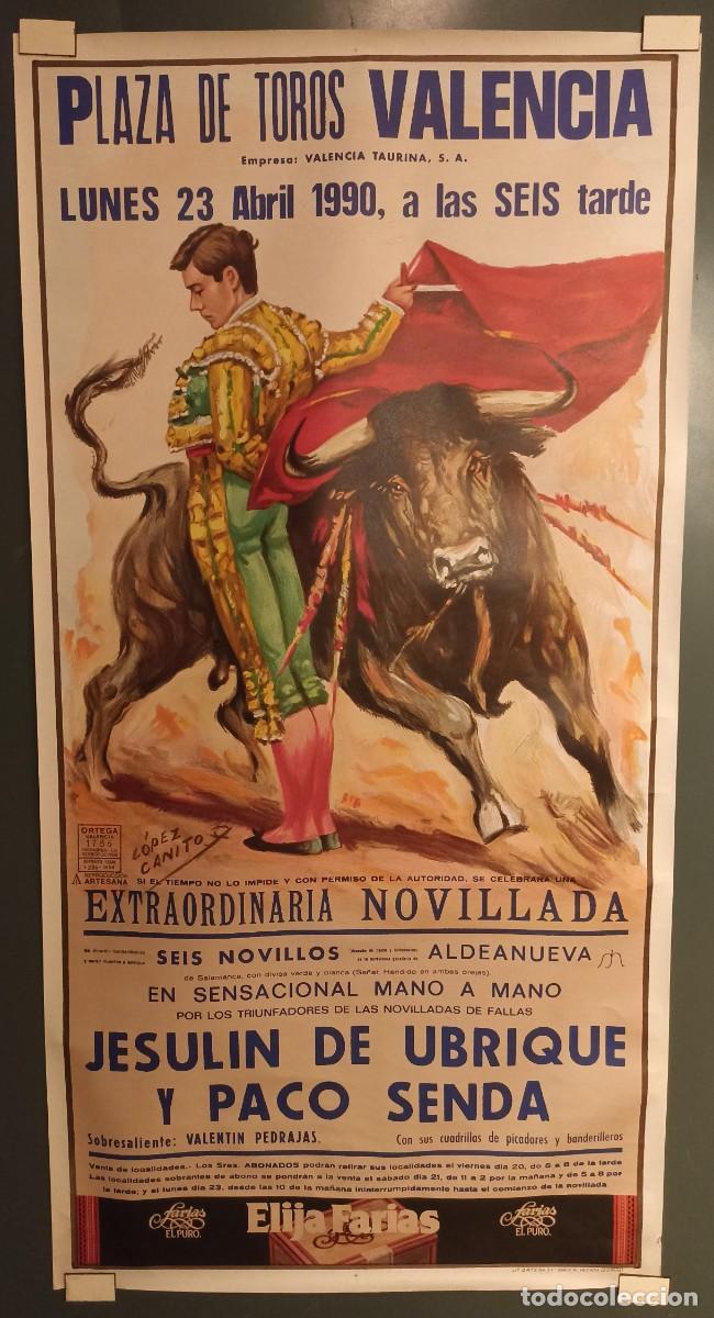 Coleccionismo deportivo: Cartel de Toros Jesulin de Ubrique 1990