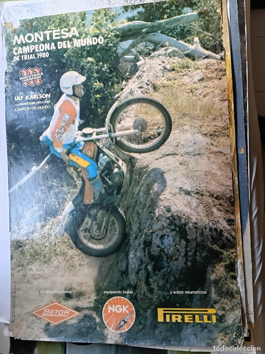 Coleccionismo deportivo: Poster moto . MONTESA . ULF KARLSON .