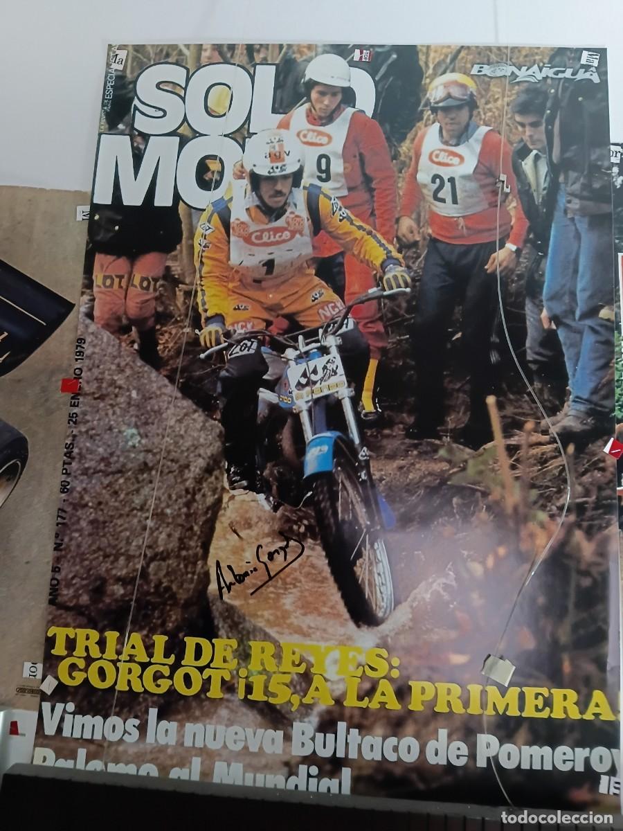 Coleccionismo deportivo: Poster moto . BULTACO : Toni Gorgot . firmado .