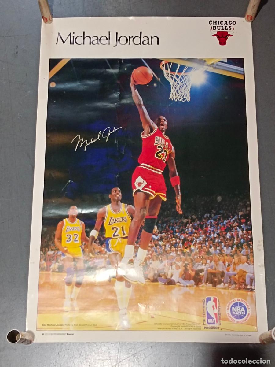 Coleccionismo deportivo: 01, cartel , Poster, Michael Jordan Chicago Bulls, RARE, 58x89 cm, Sports Illustrated