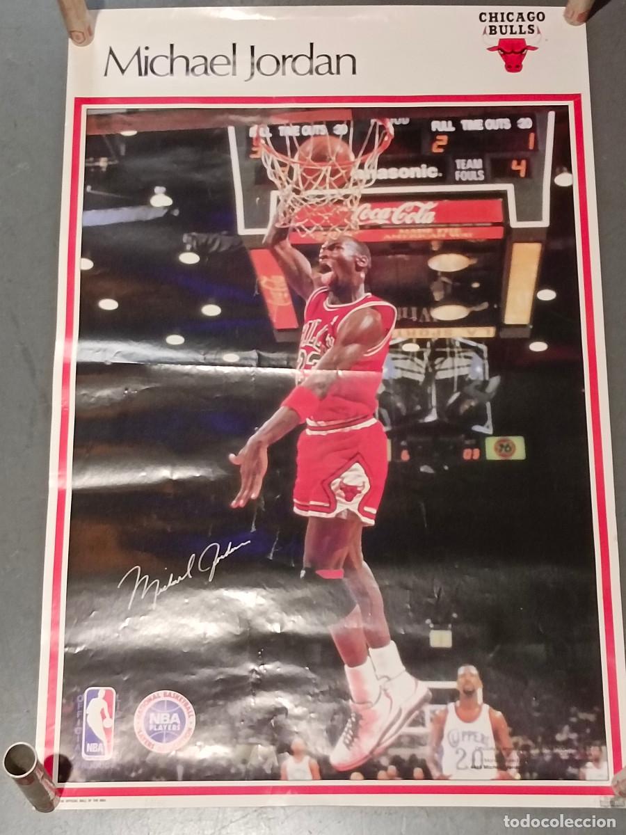 Coleccionismo deportivo: 02, cartel , Poster, Michael Jordan Chicago Bulls, 1986 Rare 58x89 cm. Sports Illustrated