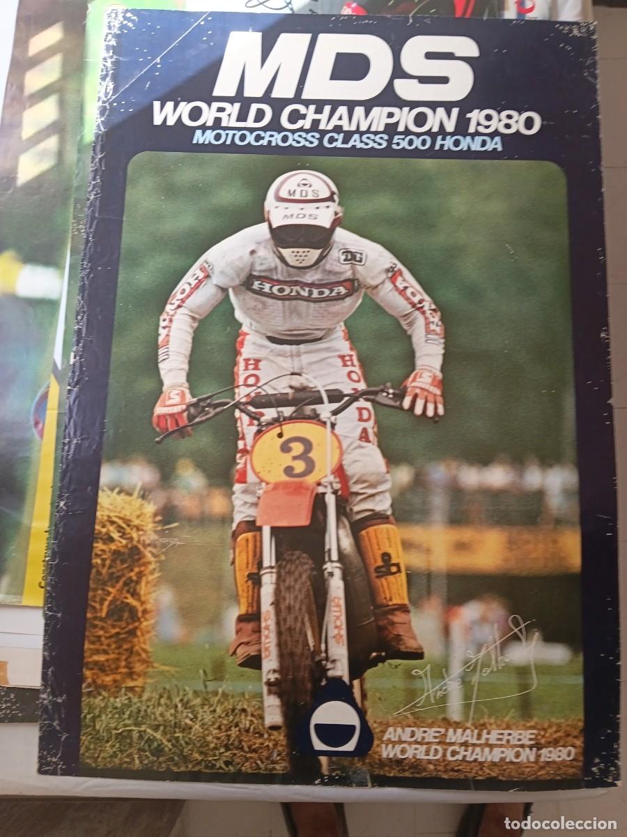 Coleccionismo deportivo: Poster de moto . HONDA World Champion 500 .