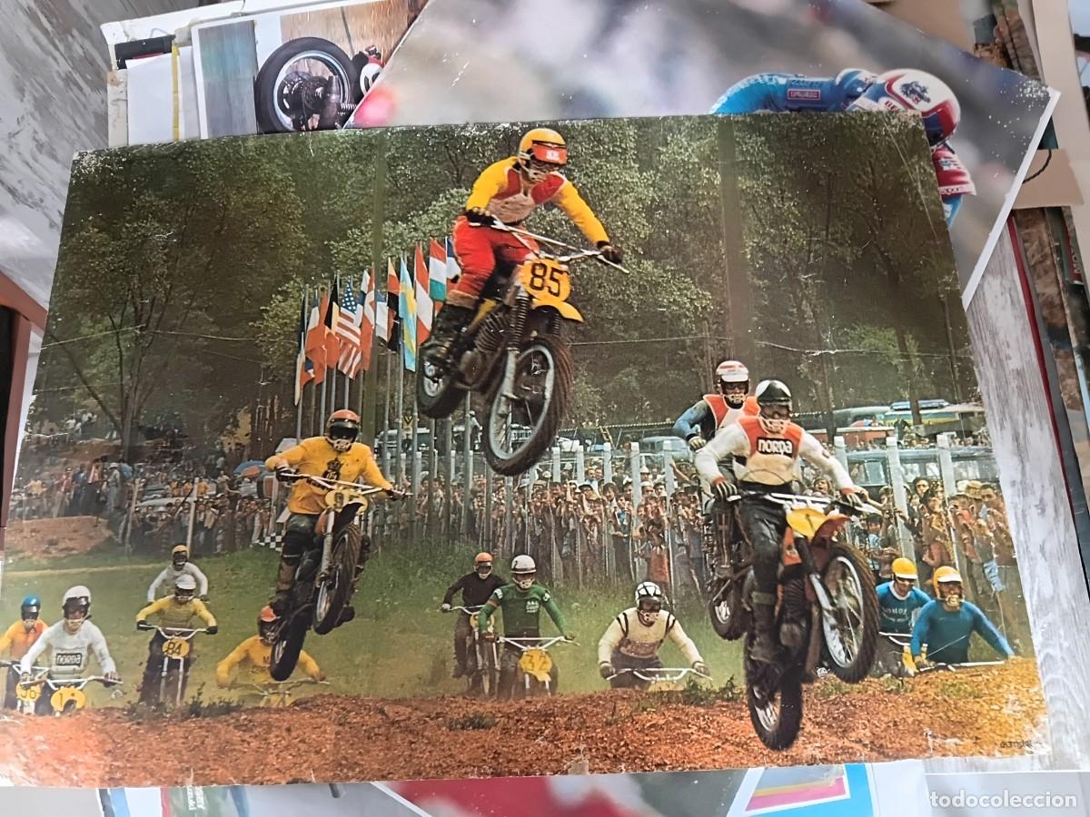 Coleccionismo deportivo: Poster moto . MOTOCROS DE LAS NACIONES 1972 .