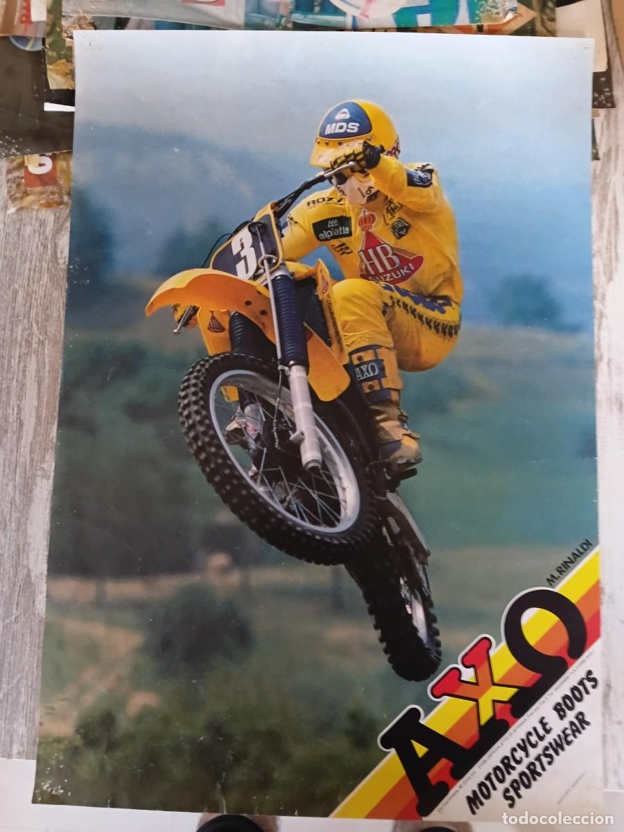 Coleccionismo deportivo: Poster de moto . SUZUKI ;WORLD CHAMPION : MICHELE RINALDI .