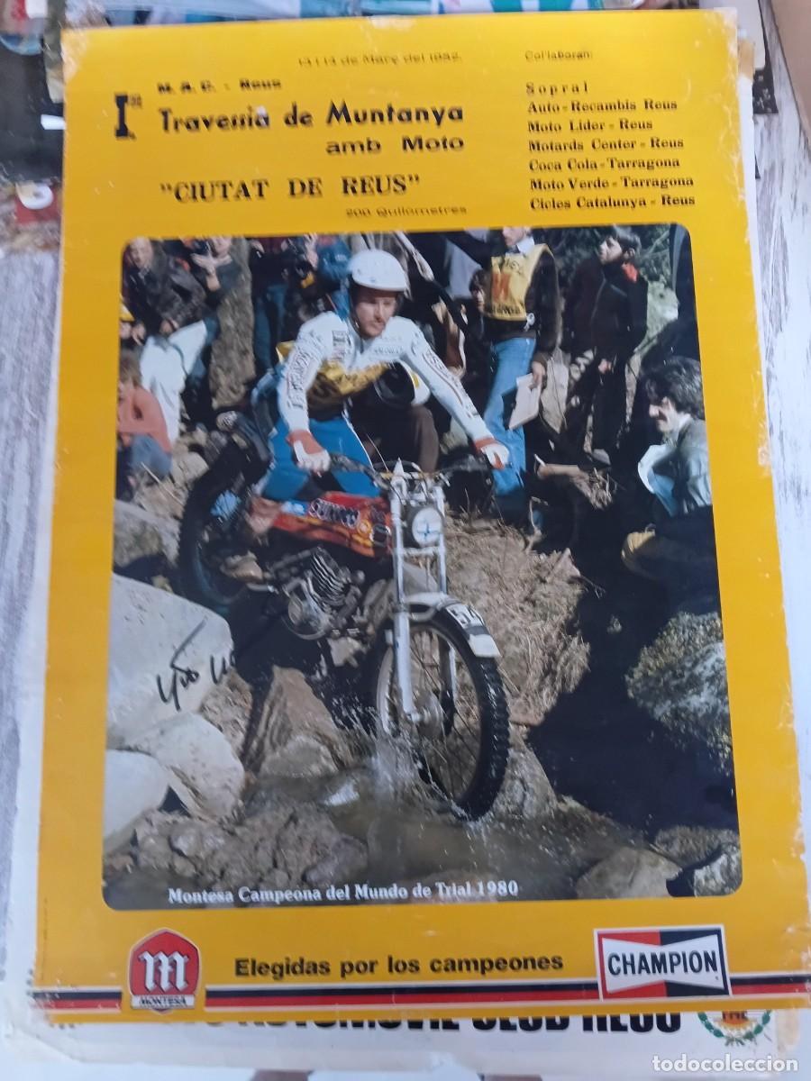Coleccionismo deportivo: Poster de moto . TRAVESIA de monta&ntilde;a en moto . MONTESA .