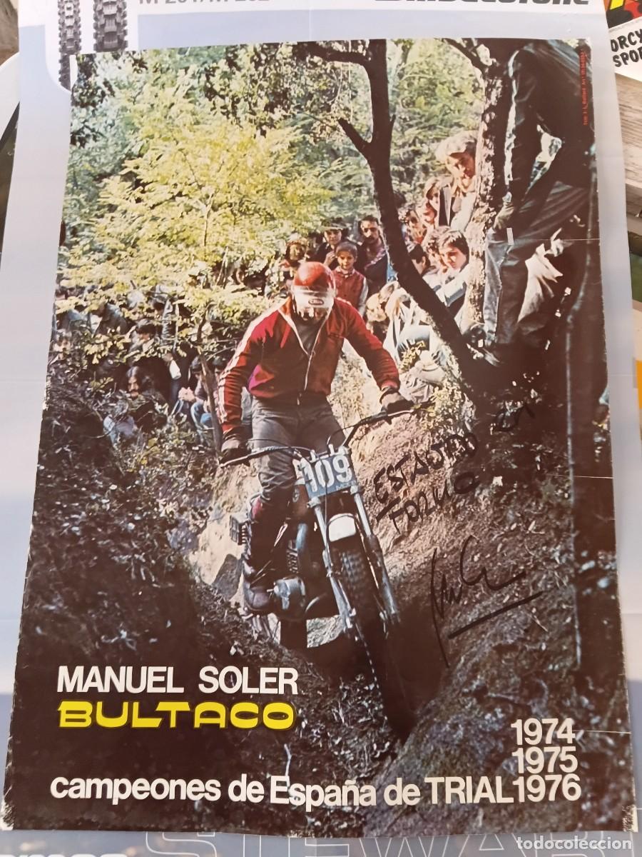 Coleccionismo deportivo: Poster moto .BULTACO . MANUEL SOLER .
