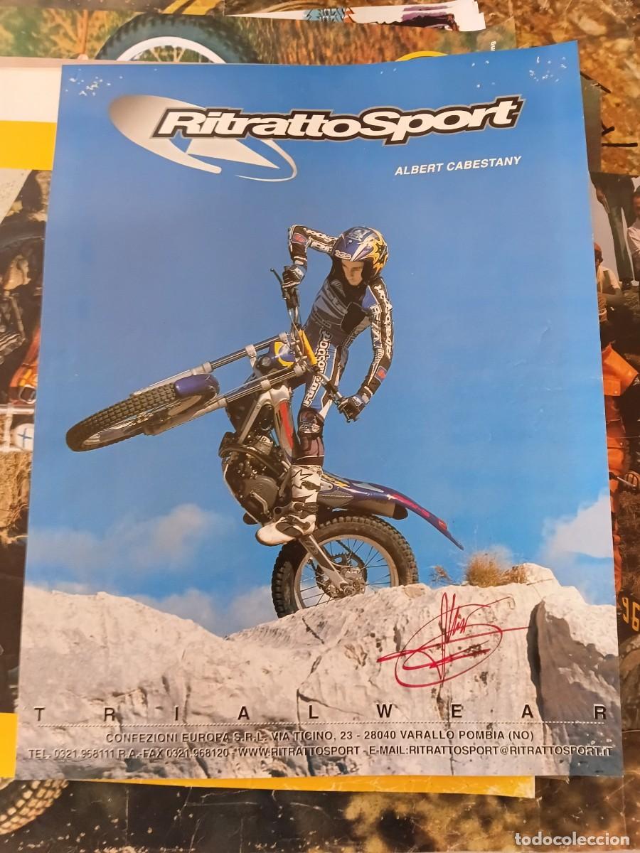 Coleccionismo deportivo: Poster de moto . ALBERT CABESTANY , BETA .