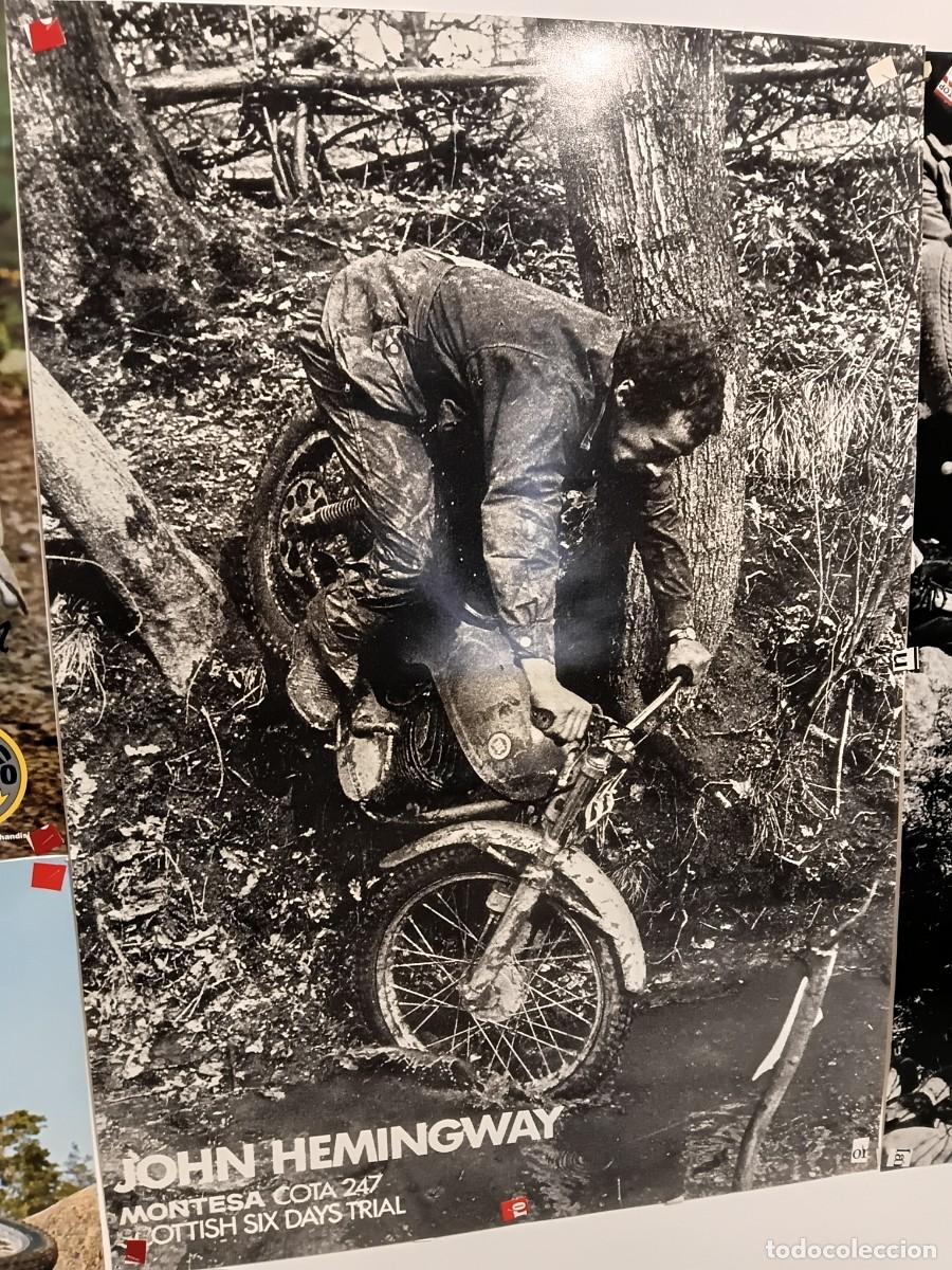 Coleccionismo deportivo: Poster de moto MONTESA Cota 247 . JOHN HEMINGWAY .