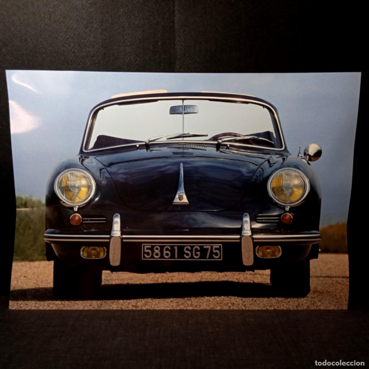 Coleccionismo deportivo: Lamina Fotografia Porsche 356B Cabriolet Clasico Frontal Cartel Poster Coche Motor 45x31cm