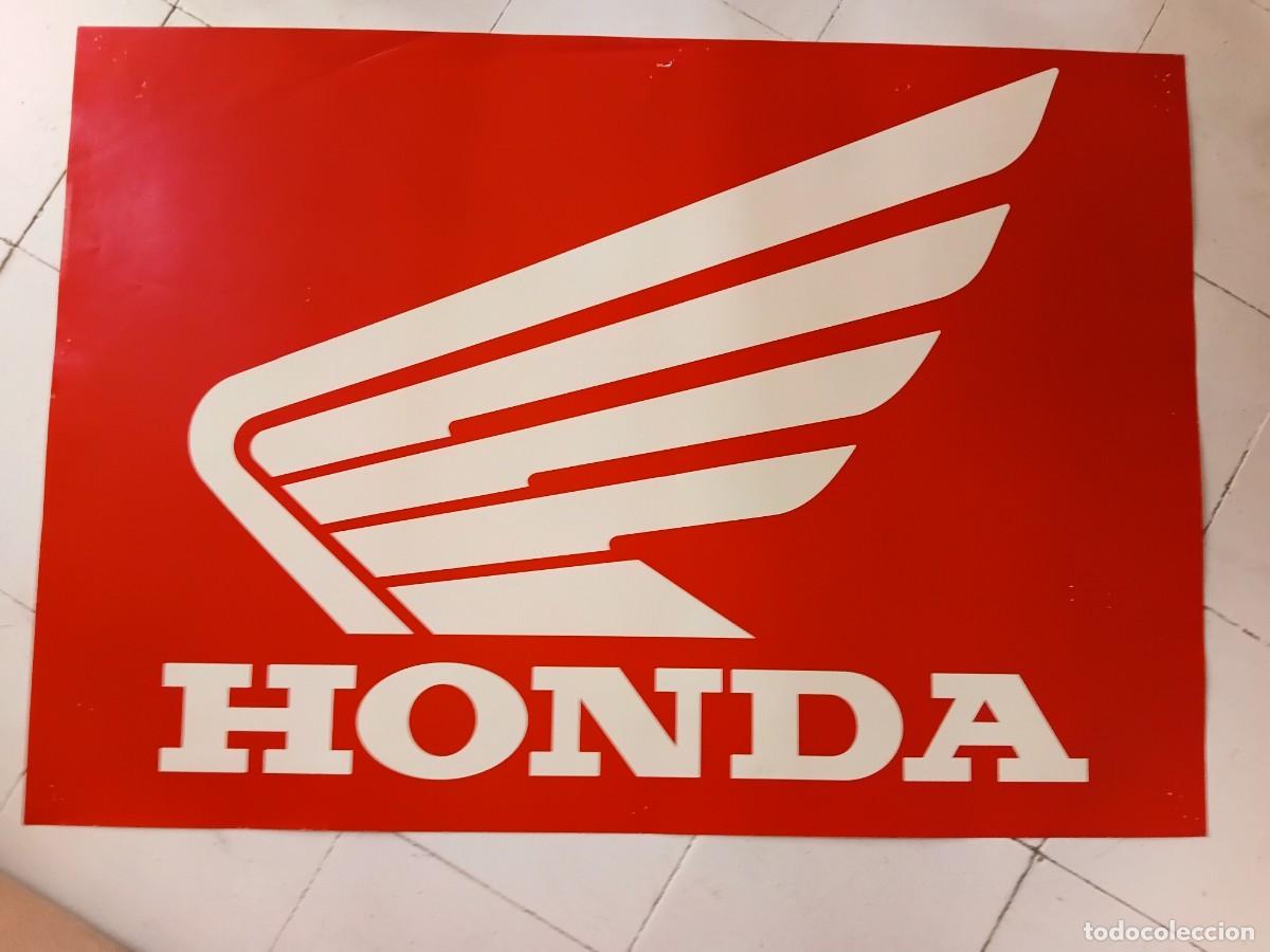 Coleccionismo deportivo: Poster de moto . HONDA original .