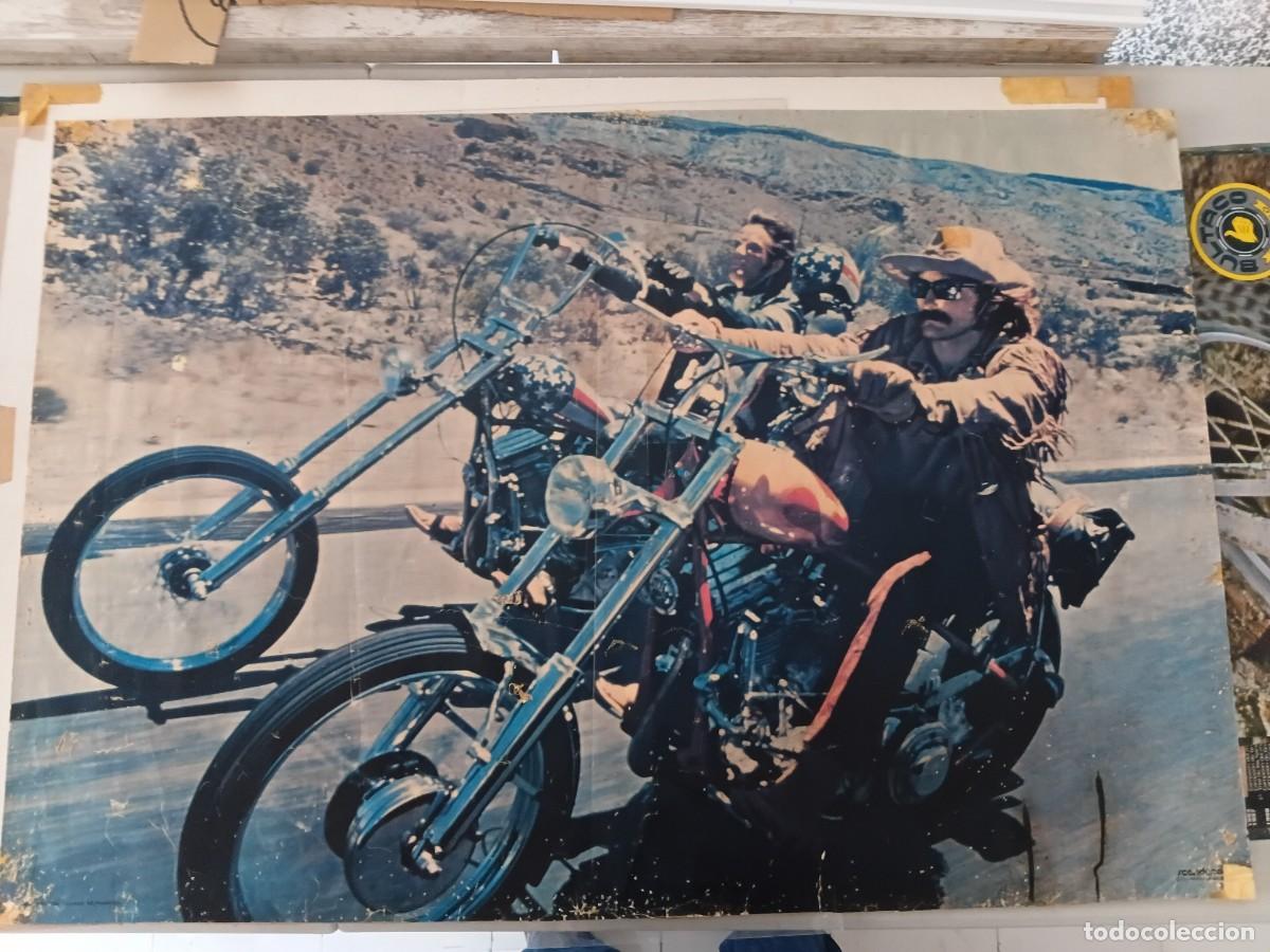 Coleccionismo deportivo: Poster de moto . EASY RIDER : original .