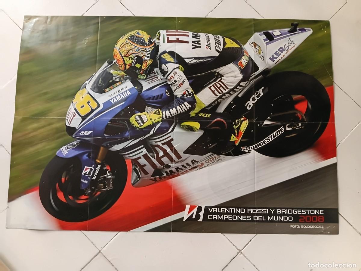 Coleccionismo deportivo: Poster de moto . YAMAHA . VALENTINO ROSSI . BRIDGESTONE .