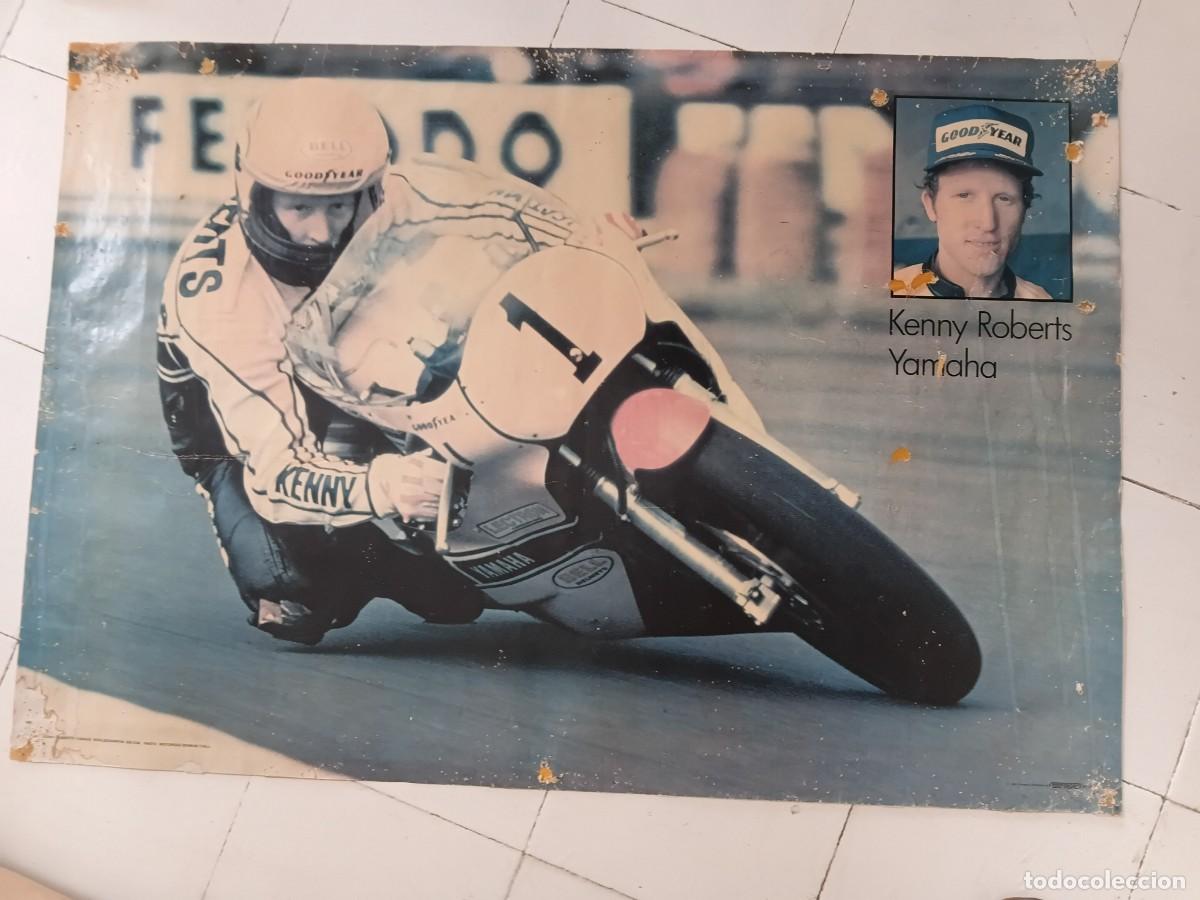 Coleccionismo deportivo: Poster de moto . YAMAHA :KENNY ROBERTS . WORLD CHAMPION 500 cc. .