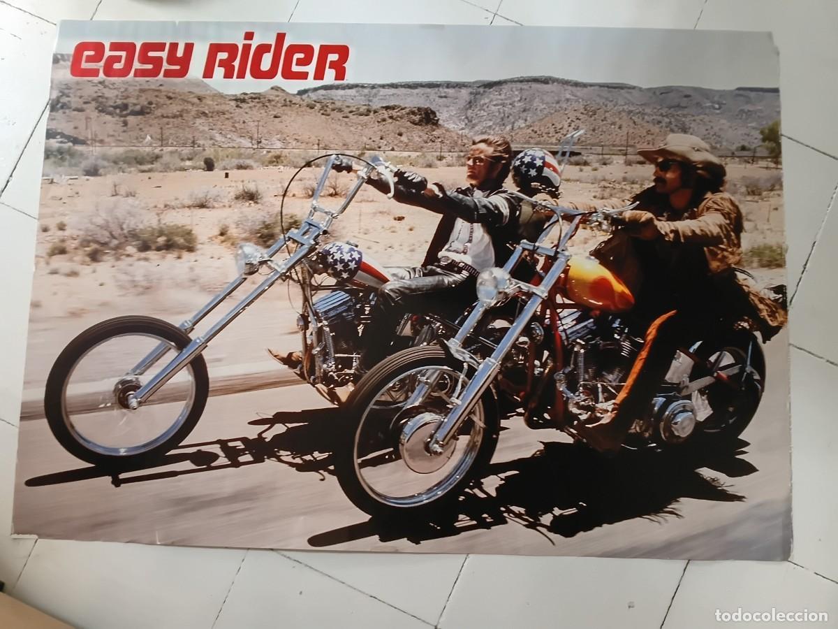 Coleccionismo deportivo: Poster de moto . EASY RIDER .ENRI FONDA y DENNIS HOPER .