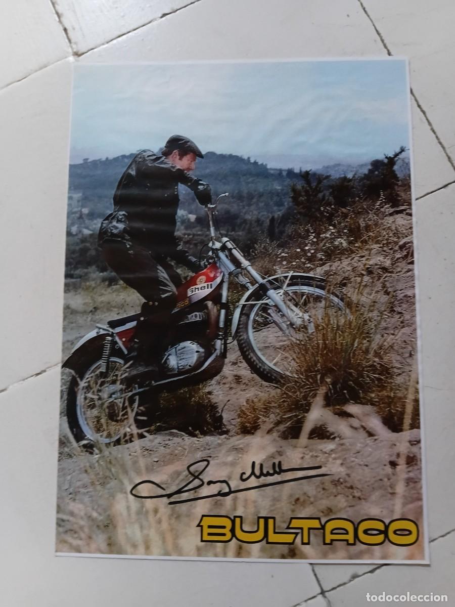 Coleccionismo deportivo: Poster de moto . BULTACO . SAMMY MILLER .