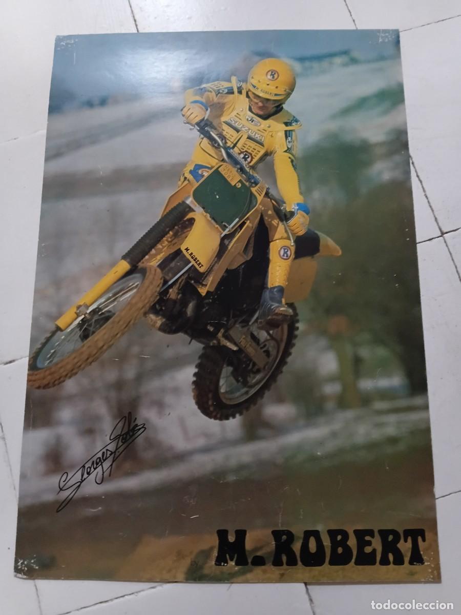 Coleccionismo deportivo: Poster de moto . SUZUKI . M. ROBERT . GEORGES JOBE .
