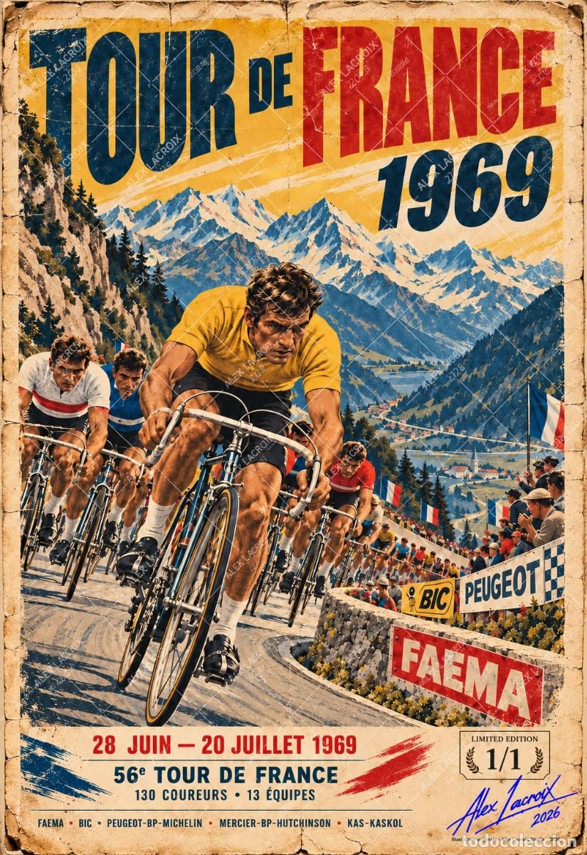 Coleccionismo deportivo: TOUR DE FRANCE 1969 &mdash; EDICI&Oacute;N &Uacute;NICA 1/1