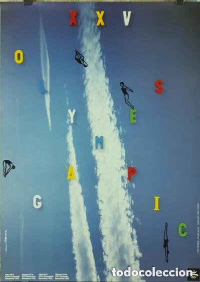 Collezionismo sportivo: OLIMPISMO - CARTEL - JUEGO DE LA XXV OLIMPIADA BARCELONA 1992 - B 92 - 70X50 CM.