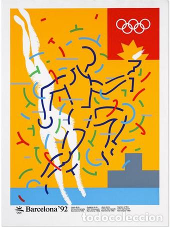 Collezionismo sportivo: OLIMPISMO - CARTEL - JUEGO DE LA XXV OLIMPIADA BARCELONA 1992 - BARCELONA ' 92 - 70X50 CM.